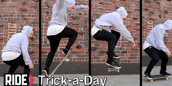 A frontside-180 looks really cool but it’s also a really easy trick to do