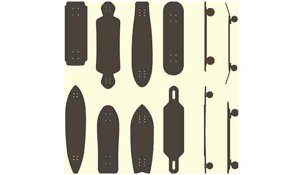 similarities between skateboard boards