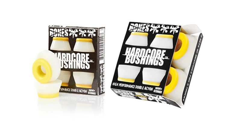 skateboard bushings for heavy riders_skateboard bushings hard vs. soft_when to replace skateboard bushings_soft skateboard bushings_skateboard bushings reddit_best skateboard bushings_bones skateboard bushings_skateboard bushings amazon_Bones Hardcore 4pc Medium White/Yellow Bushings_Skateboard bushing shape and style_www.skateshouse.com_Top four best skateboard bushings