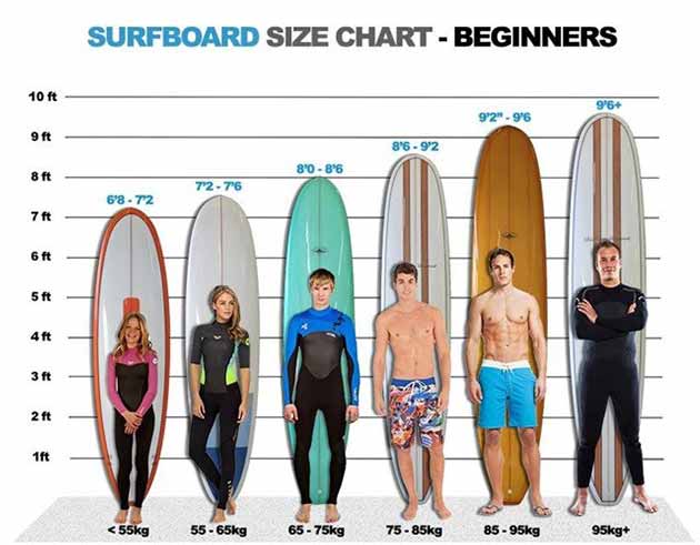 Beginner surfboard size