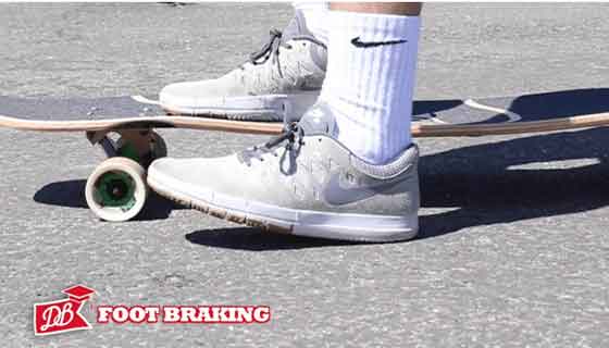 Longboard foot braking 