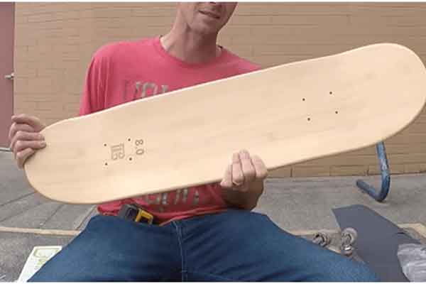 skateboard bamboo wood 