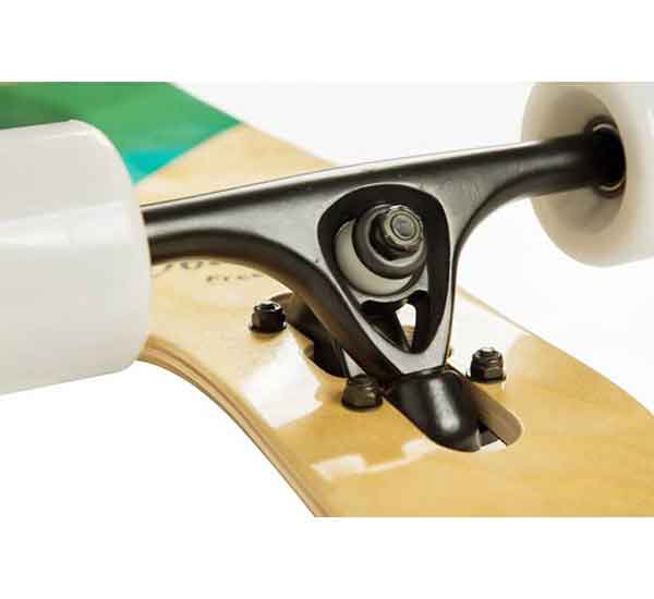 Volador 42inch freeride longboard cruiser is a very good quality longboard for beginners with seven inches reverse kingpin trucks. 