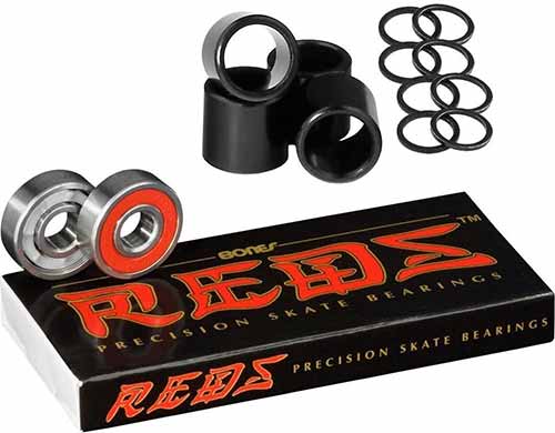 Bones Bearings Reds Bearings (8 Pack, Spacers & Washers)