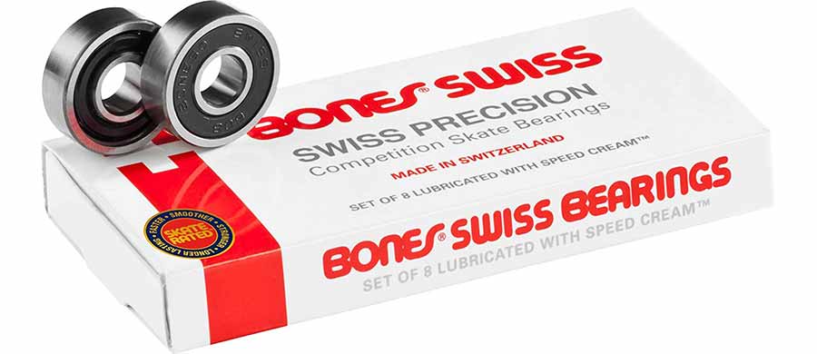 Bones Swiss Skateboard Bearings 8 Pack