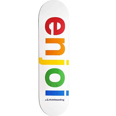 Enjoi White Spectrum 8.0 Skateboard Deck